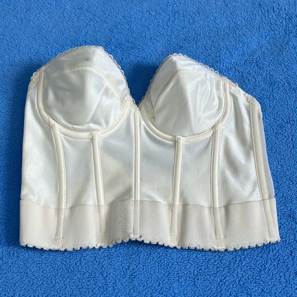 Bridal low back bustier